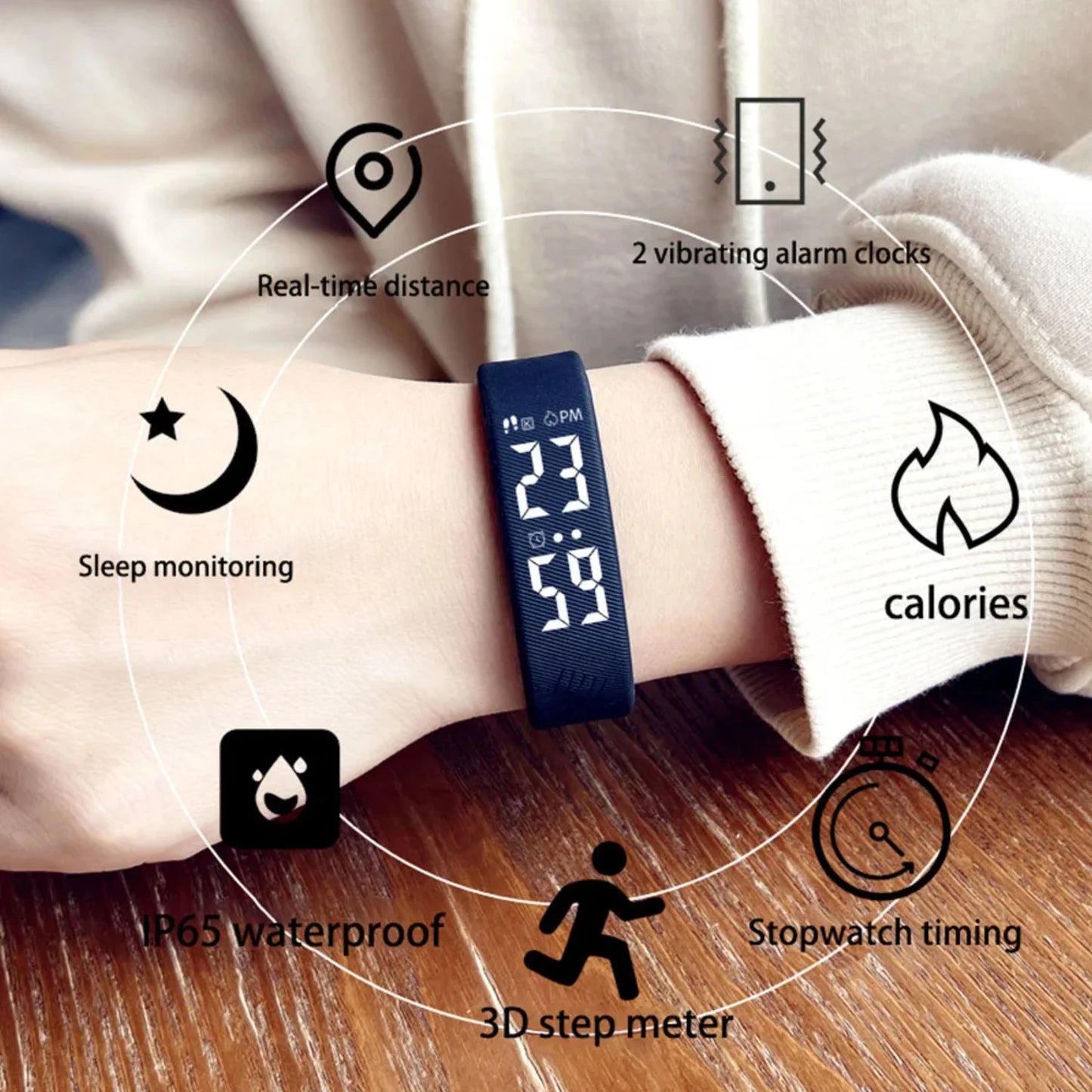 Smart Watch Women Pedometer Calories Sports Fitness Tracker Smart-watch Waterproof Smart Digital Bracelet Relogio Feminino