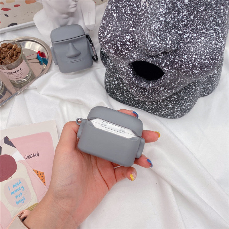 Chic Stone Inspired Silicone Case for Bluetooth Earbuds