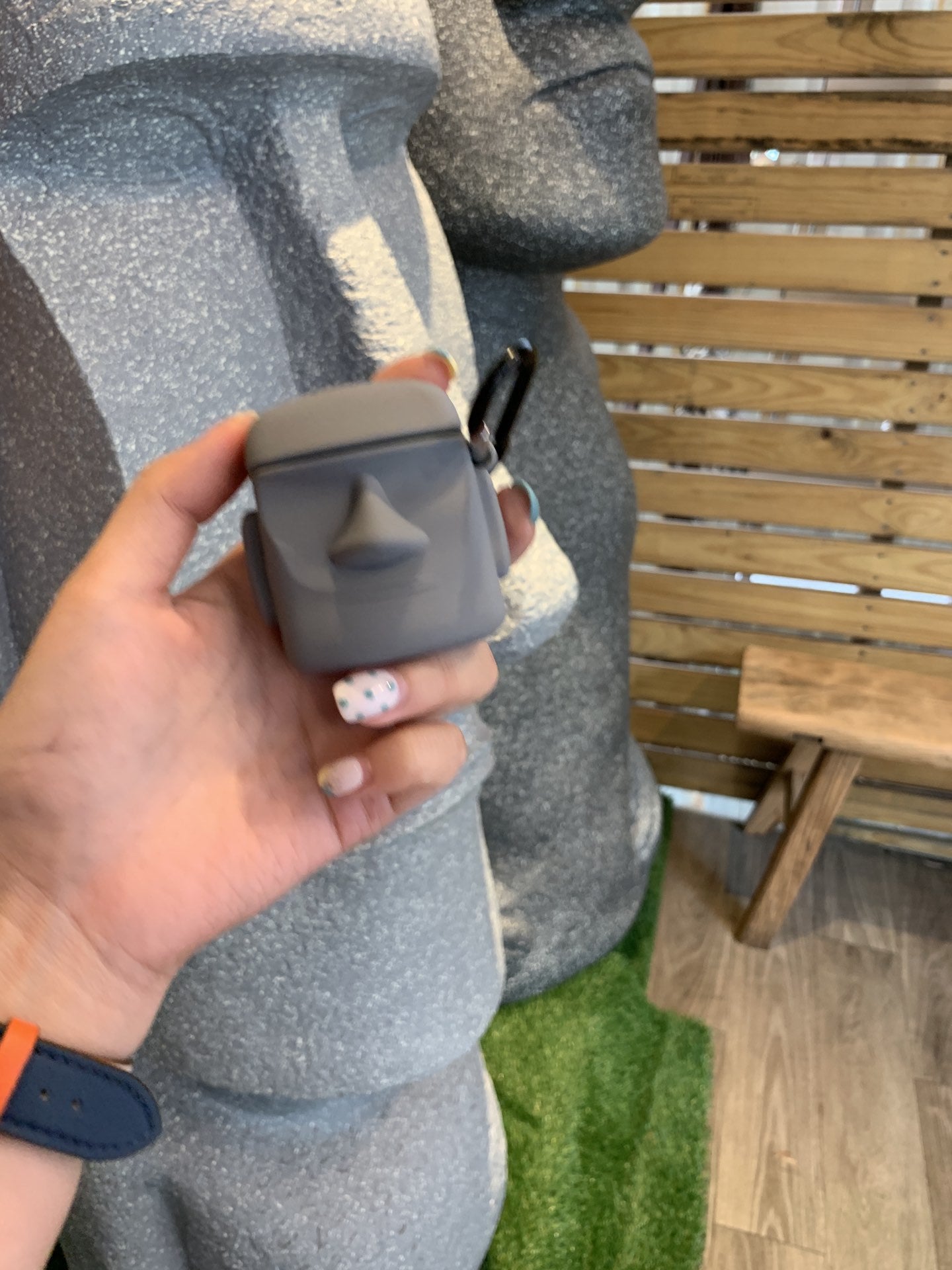 Chic Stone Inspired Silicone Case for Bluetooth Earbuds