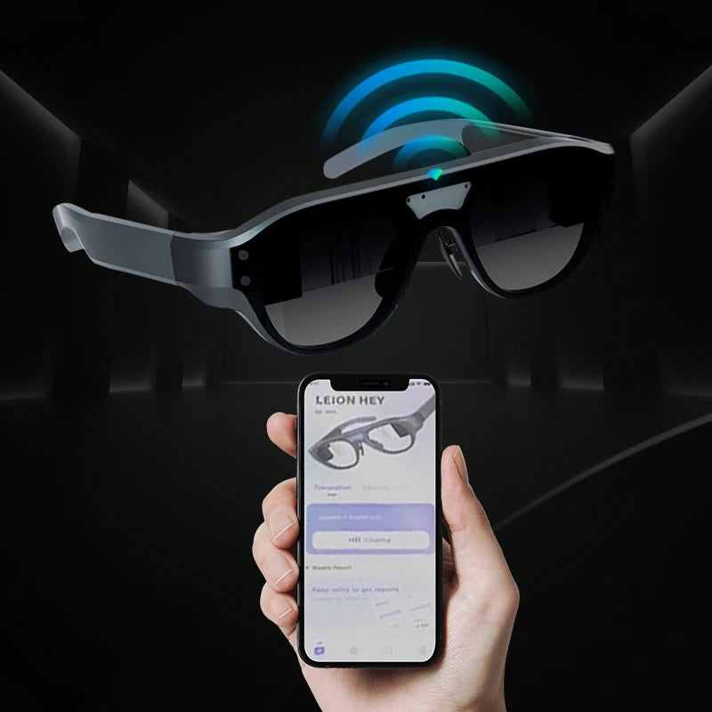 AI Smart AR Glasses Wearable Devices HD Private Viewing Mobile Screen Augmented Reality Projection Game Glasses For Steam Deck