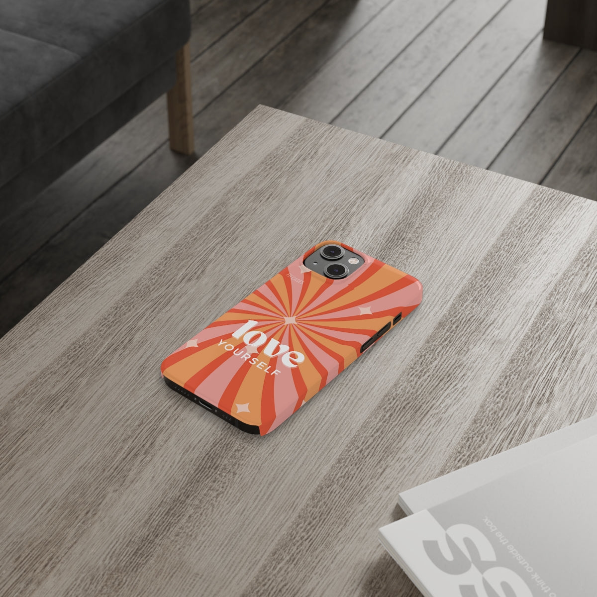 Love Yourself Positive Message Slim iPhone 14 Case