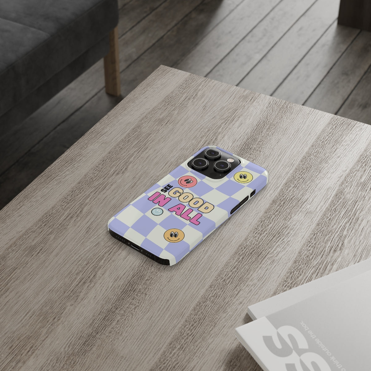 Happy Smiley Face Positive Slim Case for iPhone 14 Series