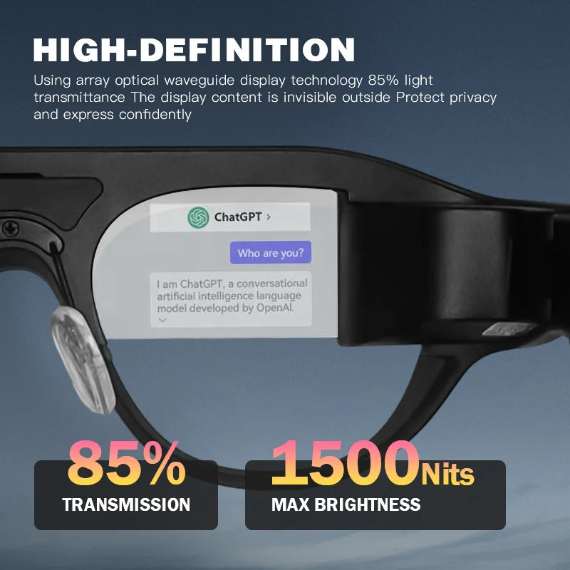 AI Smart AR Glasses Wearable Devices HD Private Viewing Mobile Screen Augmented Reality Projection Game Glasses For Steam Deck
