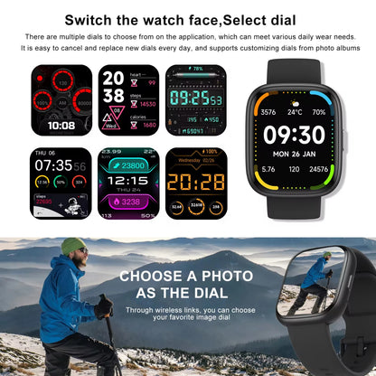 Alexa Smart watch, wireless calling /dial, calling reminder and rejection, SMS reminder, Custom Wallpaper, /Andriod