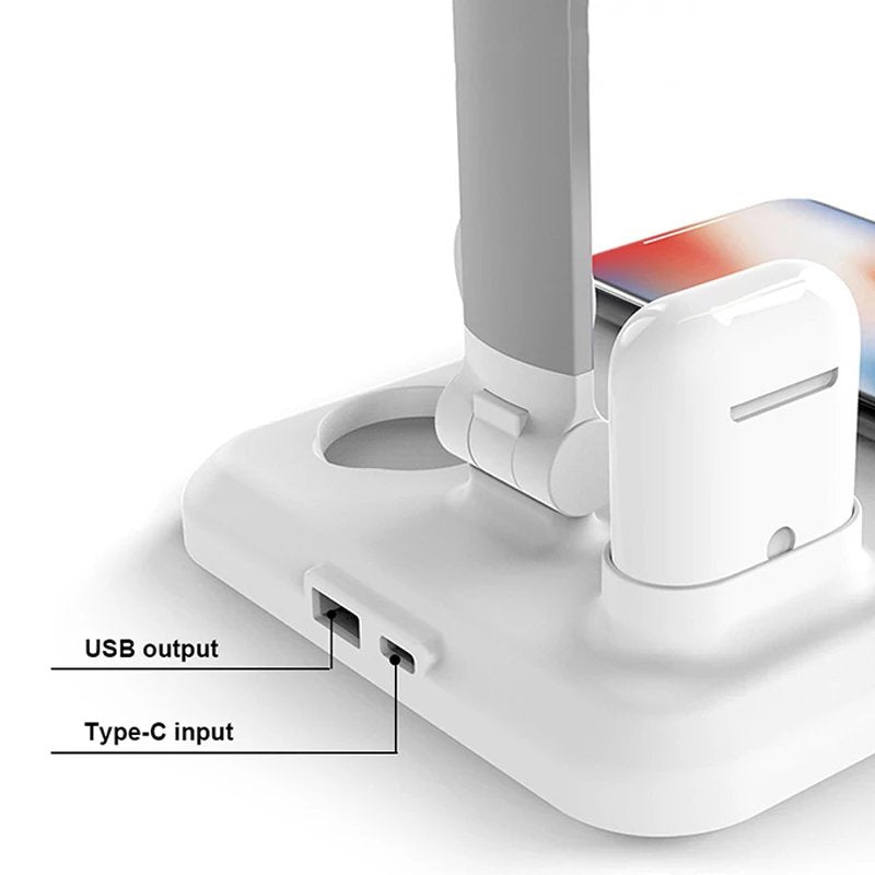 4-in-1 Wireless Charger + Lamp